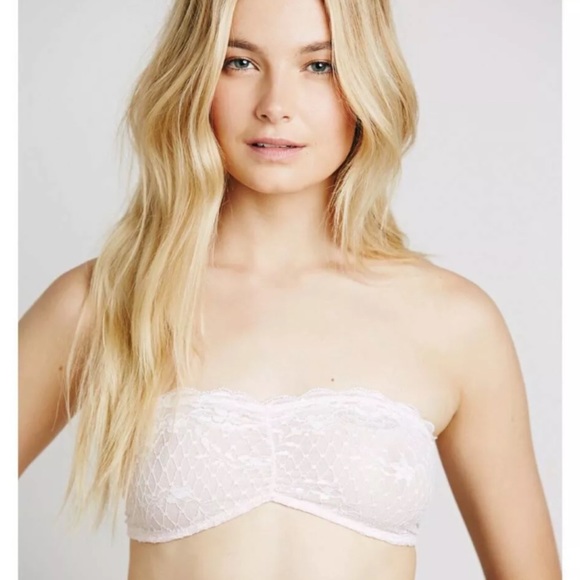 Free People Intimately White Lace Bandeau Bra - Picture 2 of 8
